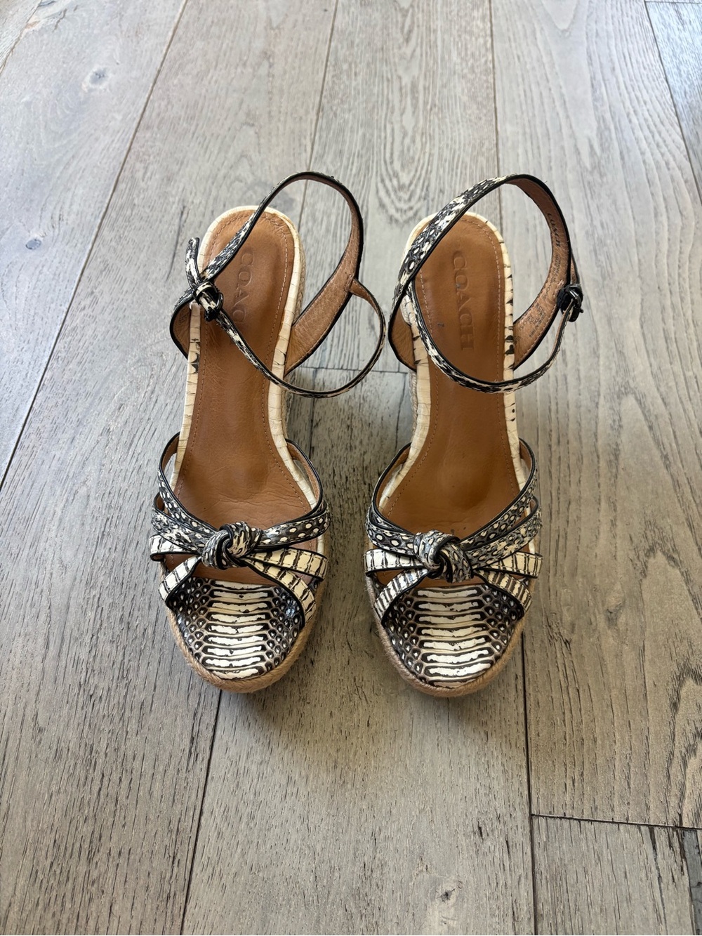 Snakeskin Coach Espadrilles - Picture 5 of 9